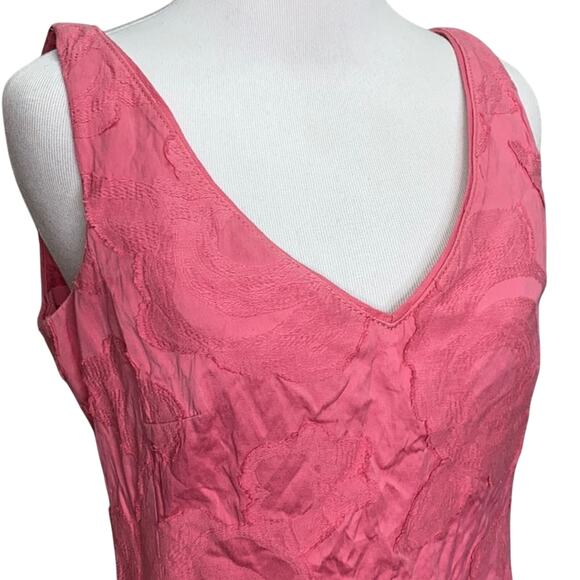 Lavia 18 Pink Floral Overlay Appliqué Sheath Dress - Picture 2 of 7